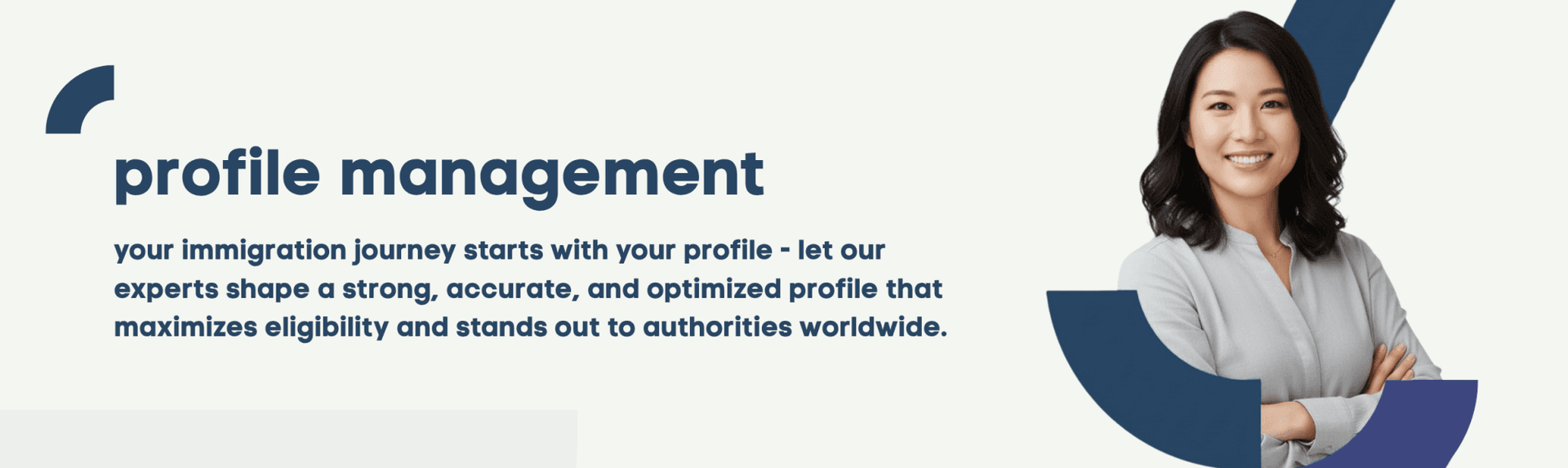 EOI profile management banner