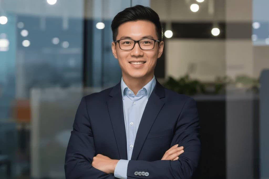 Professional consultant portrait in office
